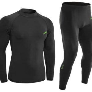 JUST RIDER Polyester Spandex Men's Sports Running Set Compression Shirt + Pants Skin-Tight Long Sleeves Quick Dry Fitness Tracksuit Gym Yoga Suits